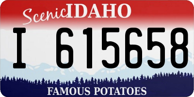 ID license plate I615658