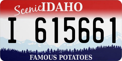 ID license plate I615661