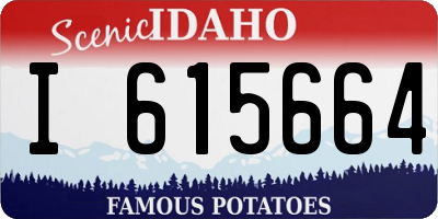 ID license plate I615664