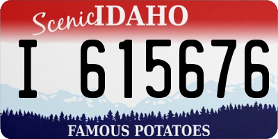 ID license plate I615676
