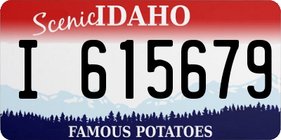 ID license plate I615679