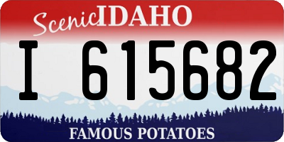ID license plate I615682