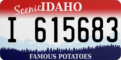 ID license plate I615683