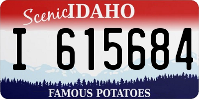 ID license plate I615684