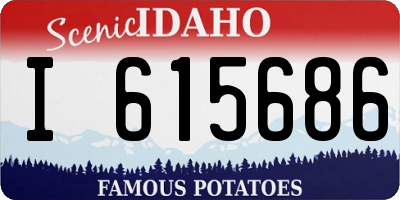 ID license plate I615686