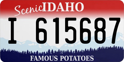 ID license plate I615687