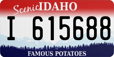 ID license plate I615688