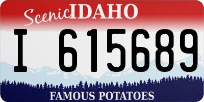 ID license plate I615689