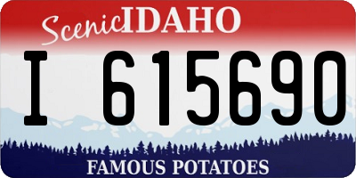 ID license plate I615690