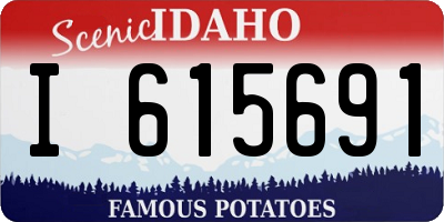ID license plate I615691
