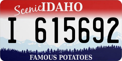 ID license plate I615692