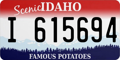 ID license plate I615694