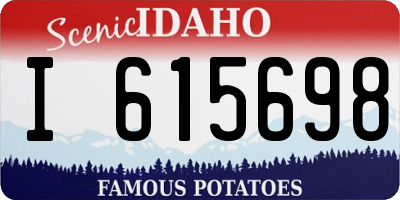 ID license plate I615698