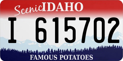 ID license plate I615702