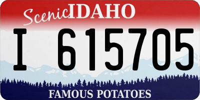 ID license plate I615705