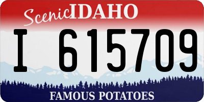 ID license plate I615709