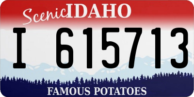 ID license plate I615713