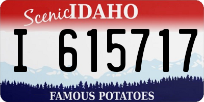 ID license plate I615717