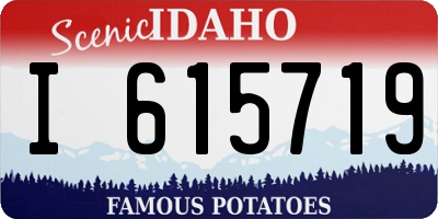ID license plate I615719
