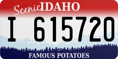 ID license plate I615720