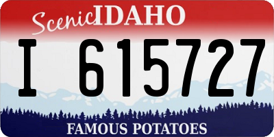 ID license plate I615727