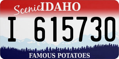 ID license plate I615730