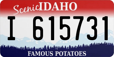 ID license plate I615731