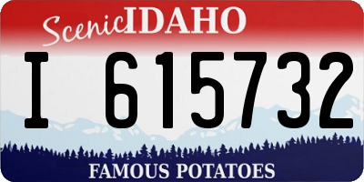 ID license plate I615732