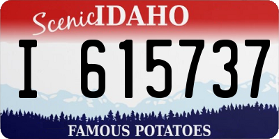 ID license plate I615737