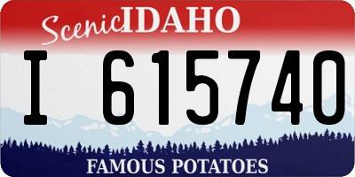 ID license plate I615740