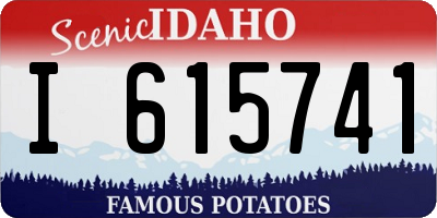 ID license plate I615741