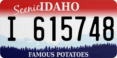 ID license plate I615748
