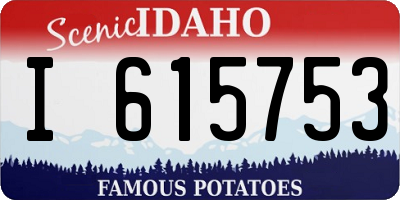 ID license plate I615753