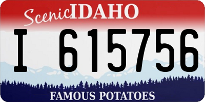 ID license plate I615756
