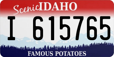 ID license plate I615765