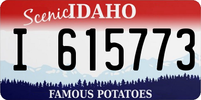 ID license plate I615773