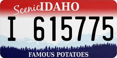 ID license plate I615775