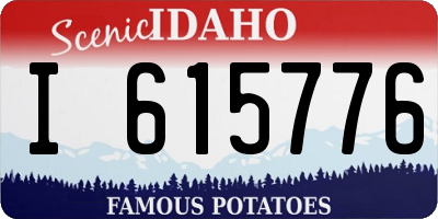 ID license plate I615776