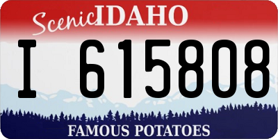 ID license plate I615808
