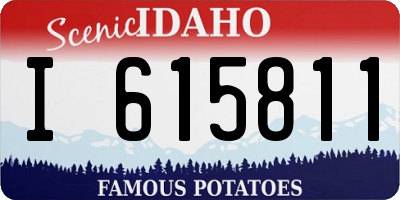 ID license plate I615811