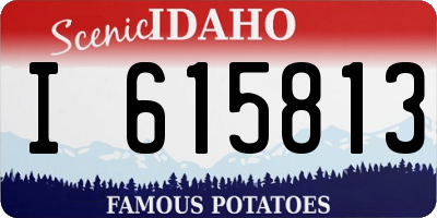 ID license plate I615813