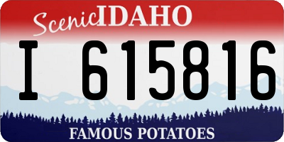 ID license plate I615816