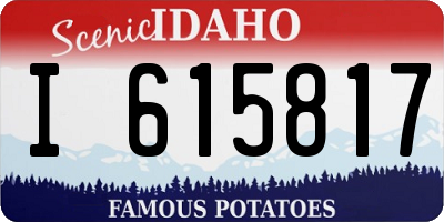 ID license plate I615817