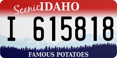 ID license plate I615818