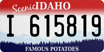 ID license plate I615819