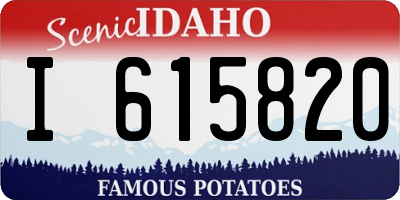 ID license plate I615820