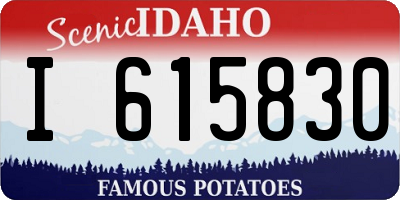 ID license plate I615830