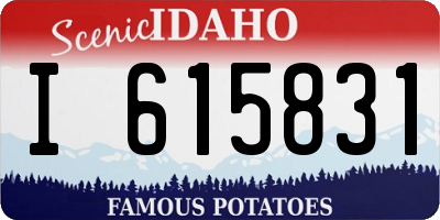 ID license plate I615831