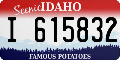ID license plate I615832