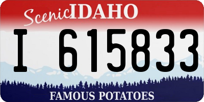 ID license plate I615833
